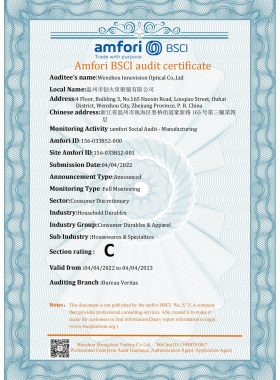 BSCI Certificate